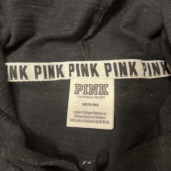 Victoria’s Secret PINK Black Full Zip Hoodie - Picture 6 of 12